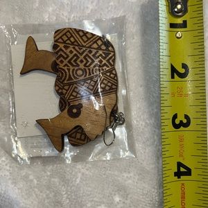 Wooden mama Africa earrings